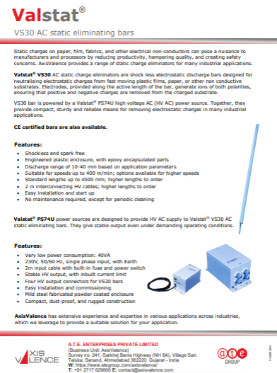 Valstat® VS30 C Active AC Static Eliminator